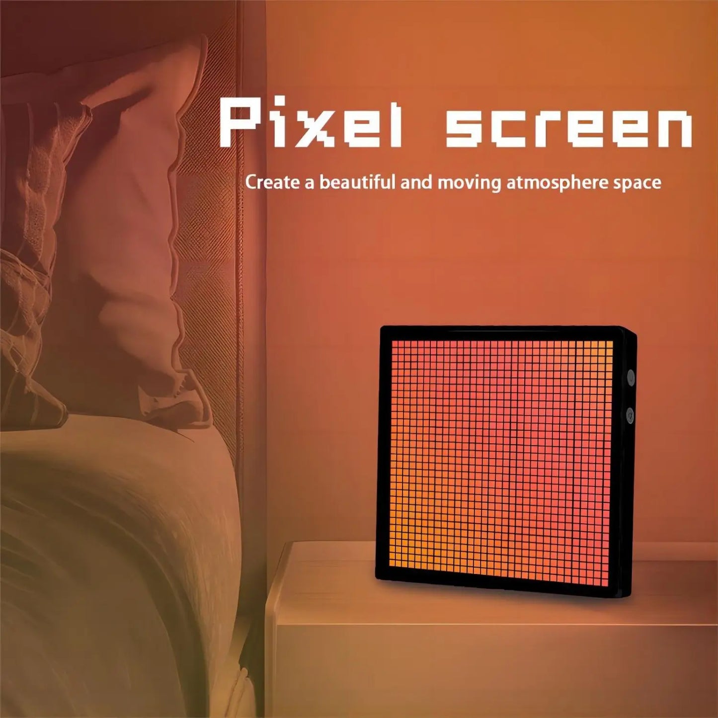 LED Pixel APP Cellphone Control Display 32X32 Programmable Night Light LED Screen for Gaming Decoration Business Advertisement